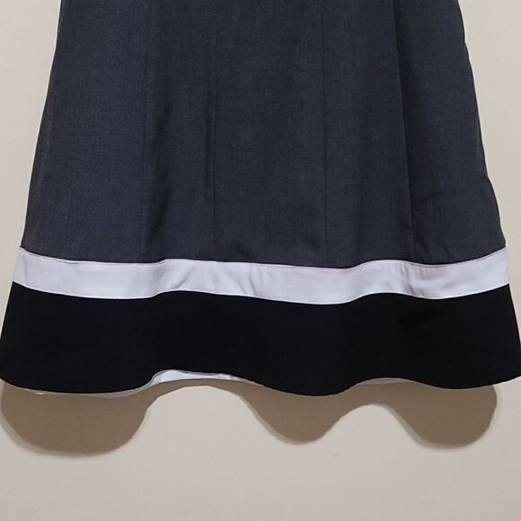 Calvin Klein Gray ColorBlock Dress Sz 4 - Picture 4 of 8